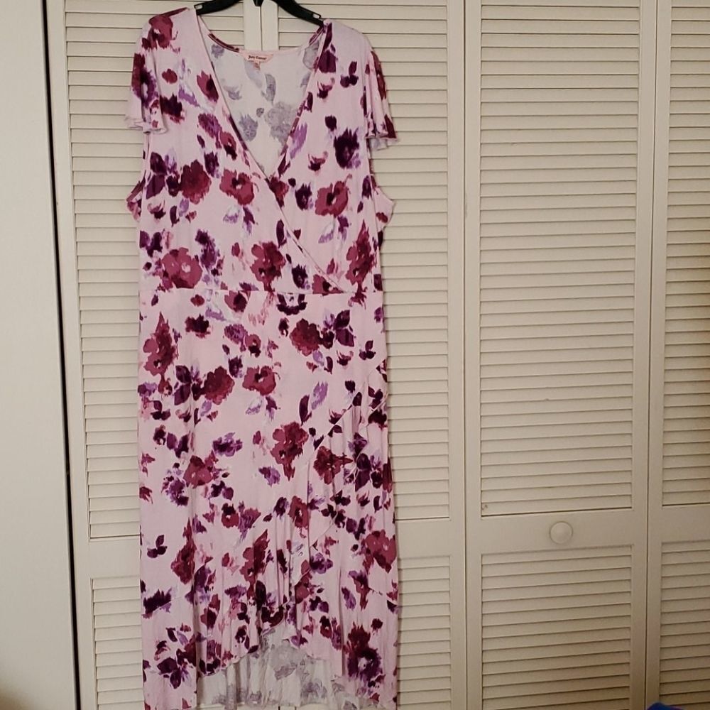 Juicy Couture Pink and Purple Floral dress